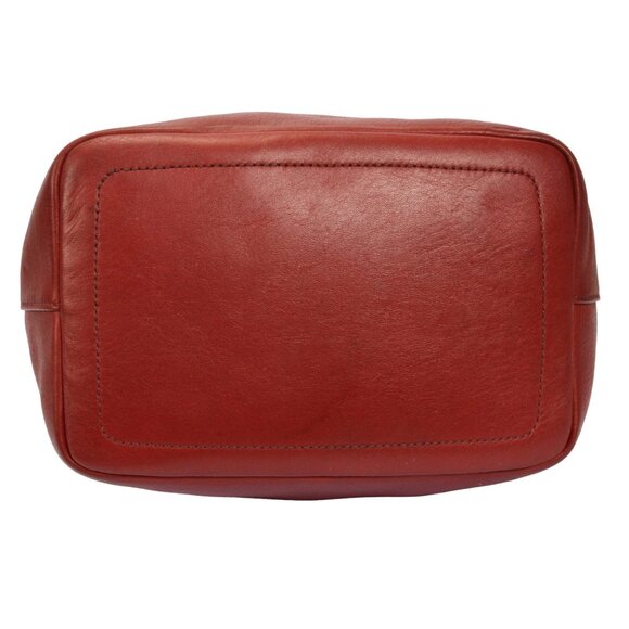 Vintage Coach Red Legacy Glove Tanned leather Shoulder Bag 9823 - Picture 14 of 15